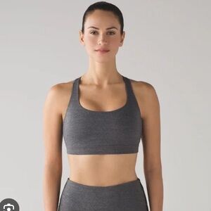 Lululemon Heather Gray Energy Bra